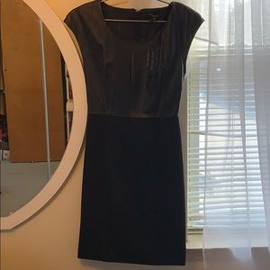 RACHEL ZOE BLACK MINI DRESS LEATHER SIZE 2